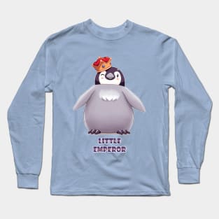 Emperor Penguin Chick 1 (Words) Long Sleeve T-Shirt